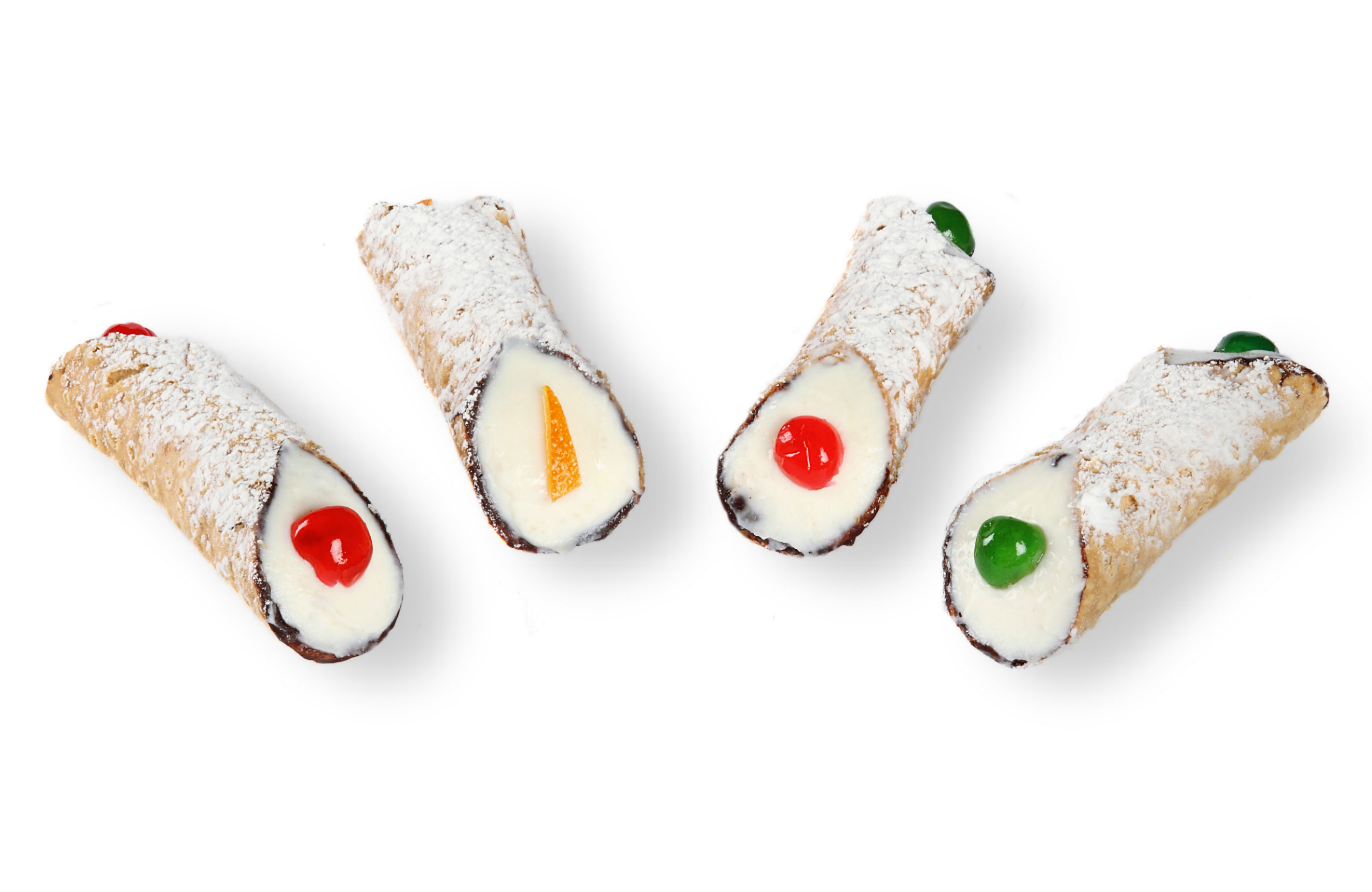 Sicilian cannolo coated with chocolate